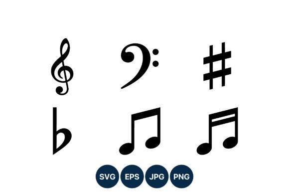 Download Music Notes Treble Bass Clef Vector - Vector Collection