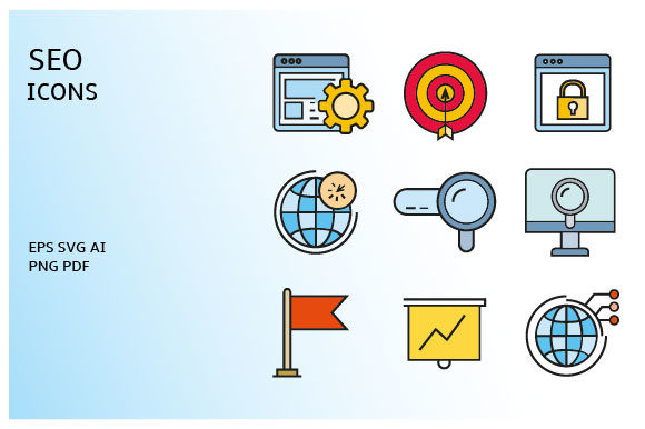 Download Web SEO Icons Vector Set - Vector Collection