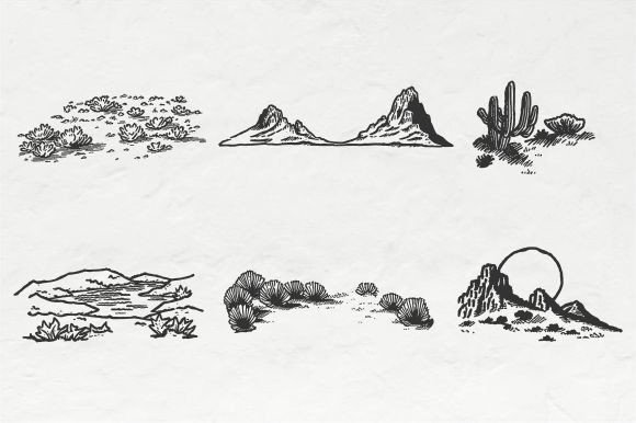 Download Unforgiving Desert Illustration Vector - Vector Collection