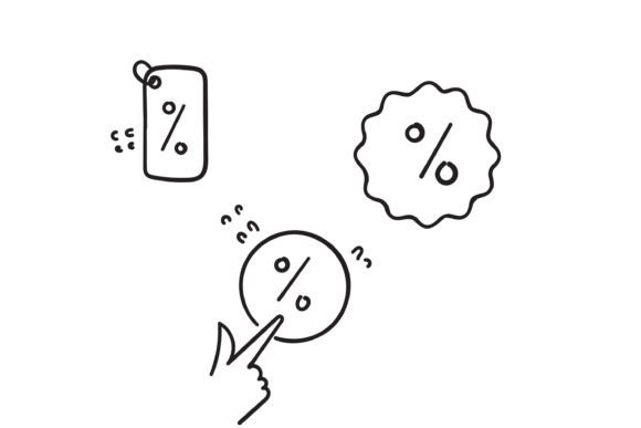 Download Doodle Discount Banner Illustration - Discount Collection