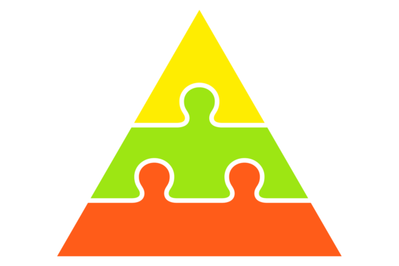 Download Color Traingle Jigsaw Connection. Smart - Connect Collection