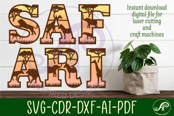 Download Safari Theme Alphabet Set. 49 LettersSVG - Premium Resources