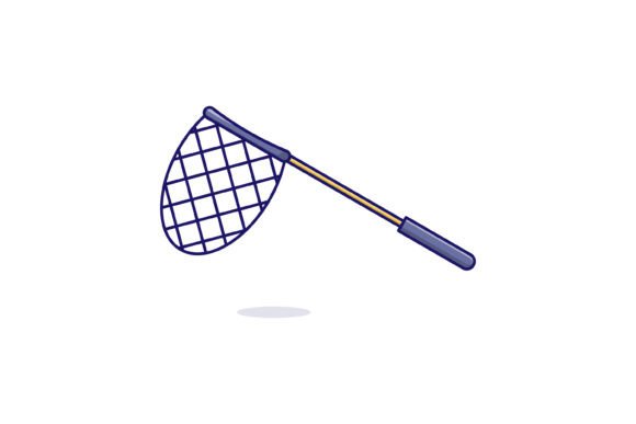 Download Fishing Net Cartoon Icon Vector. - Vector Collection