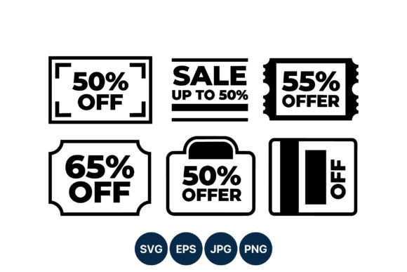 Download Sale Discount Labels Vector Set - Discount Collection