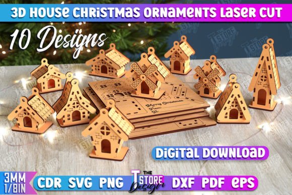 Download 3D Christmas House Bundle | DIY Model - Premium Resources