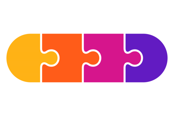 Download Jigsaw Pieces Connection. Color Business - Connect Collection
