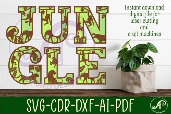 Download Jungle Theme Alphabet Set. 49 LettersSVG - Premium Resources