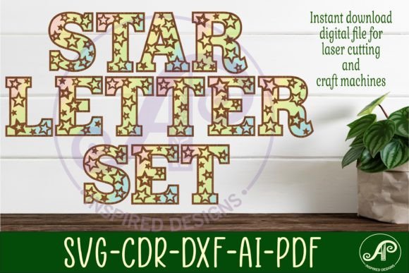 Download Star Letters Alphabet Set X 41 - Premium Bundle