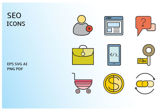 Download Web SEO Icons Vector Set - Vector Collection