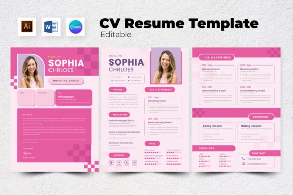 Download Resume / CV Marketing Analyst V7 - Marketing Collection