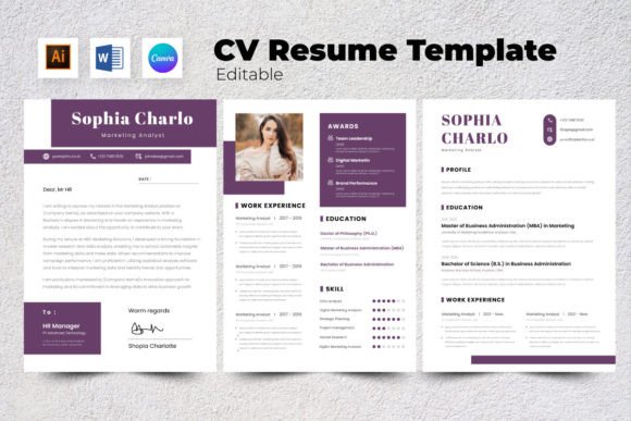 Download Resume / CV Marketing Analyst V6 - Marketing Collection