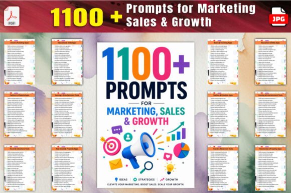 Download 1100+ Prompts for Marketing, Sales &amp; Gro - Marketing Collection