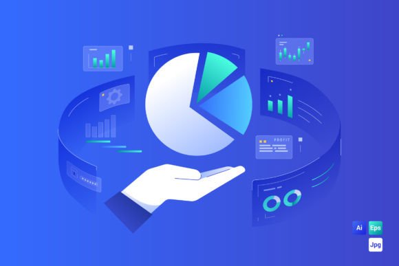 Download Data Driven Marketing Illustration - Marketing Collection