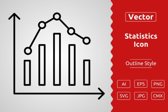 Download Vector Statistics Outline Icon Design - Vector Collection
