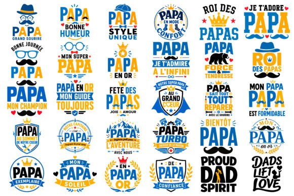 Download Multilingual Papa Typography Vector Bund - Vector Collection