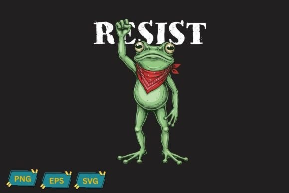 Download Resist Frog T-Shirt Design Vector - Vector Collection