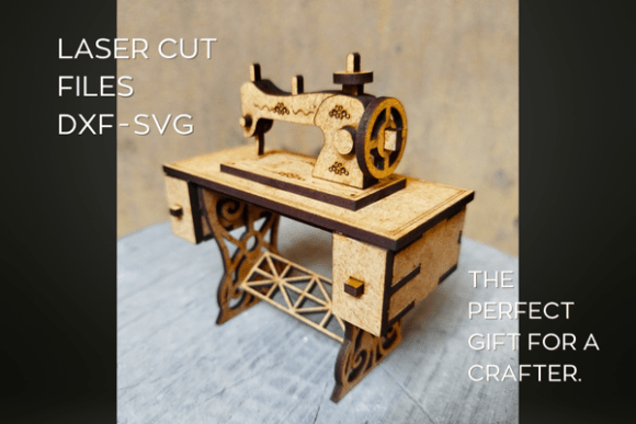 Download Sewing Machine Model Laser Cut Dxf - Svg - Model Collection