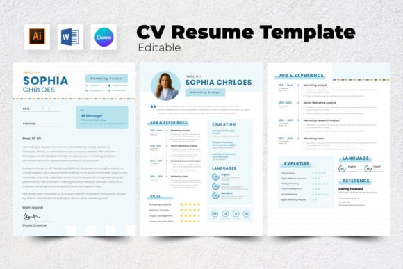 Download Resume / CV Marketing Analyst V8 - Marketing Collection