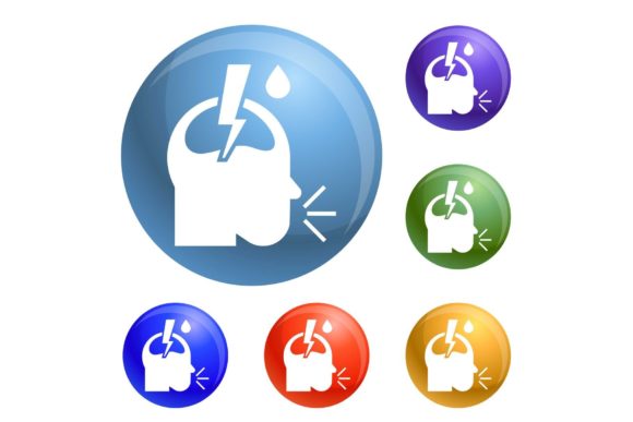 Download Pneumonia Headache Icons Set Vector - Vector Collection
