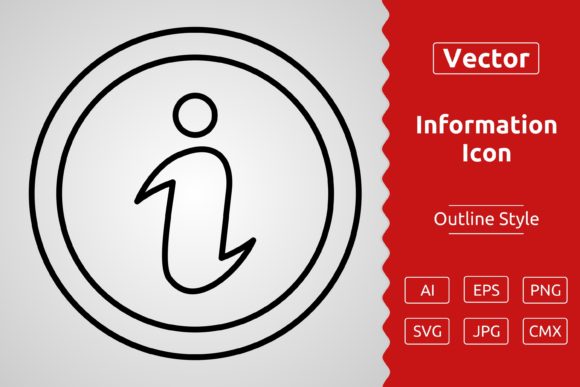 Download Vector Information Outline Icon Design - Vector Collection