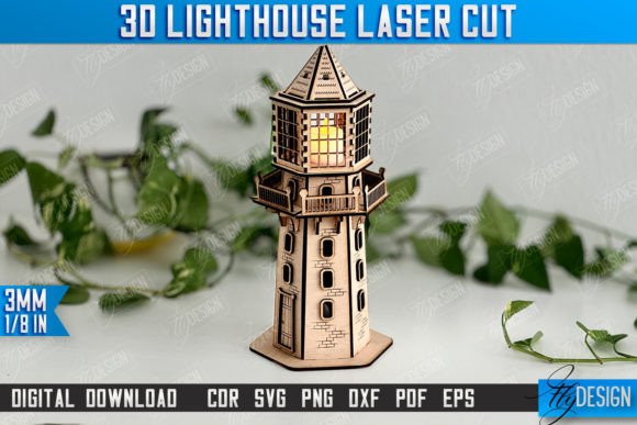 Download 3D Lighthouse | Tower Model | CNC File - Model Collection